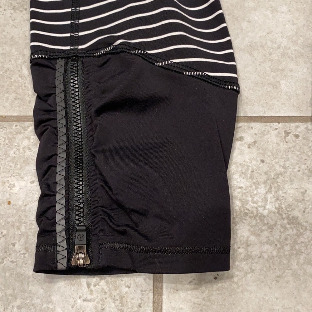 LULULEMON Runday Crop Legging Parallel Stripe RARE - Picture 4 of 12